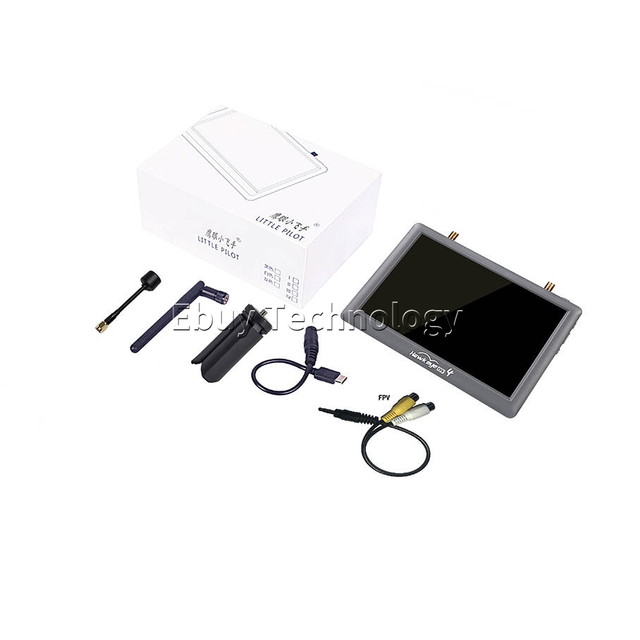 Hawkeye Little Pilott 4 5inch Monitor 5.8GHZ 48CH Built DVR Battery Dual Receivers 800X480 Led FPV Monitor RC FPV Racing Drone