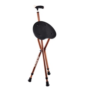 KSMED Elderly Crutch <b>Stool</b> KSM-CS Medical Crutch Old Man Cane <b>Stool</b> Cane Bench <b>Folding</b> Chair Walking Stick with Seat - Product Image 1