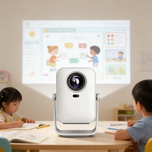 Mini Proyector Android Ultracompacto con Enfoque Automático y Corrección Trapezoidal, Altavoz Integrado de 3W, Ideal para el Aprendizaje y Entretenimiento de Niños - Product Image 5