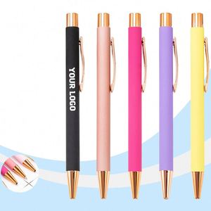 Promotional Rose <b>Gold</b> Ballpen Luxury Advertise Ballpoint <b>Pen</b> Custom Rose <b>Gold</b> <b>Pen</b> With Logo Printed Laser Screen Print Branded - Product Image 1