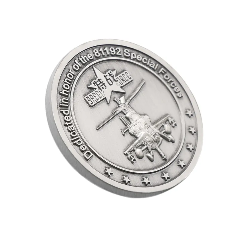 記念的な意味のためのカスタマイズされたスターリングシルバーレトロ金メッキシルバー記念コイン