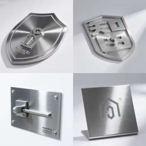 Placa de Identificación de Acero Inoxidable Grabada con CNC de Alta Precisión, Etiqueta Metálica Láser Personalizada, Logotipo Magnético de Marca, Procesamiento por Electroerosión por Hilo y Brochado - Product Image 3