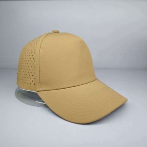 Wholesale 5 Panel Hats Custom Logo Laser Golf <b>Cap</b> <b>Waterproof</b> Perforated Hat Custom PVC LOGO <b>Waterproof</b> Baseball <b>Cap</b> - Product Image 6