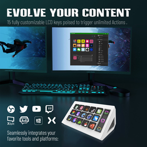 Panel de Control de Transmisión HSV293S | 15 teclas visuales y pantalla de monitoreo lateral | <span class=keywords><strong>Software</strong></span> y escena personalizable - Product Image 6