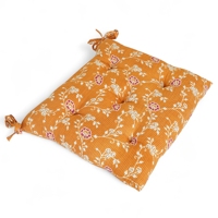 Handgefertigtes Gewebtes Kantha 15x15 Zoll Weiches Stuhlsitzkissen Blumenmuster 100% Baumwollfüllung für Esszimmer Bett Garten Küche Outdoor