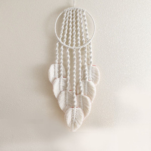 Creativo tessuto arazzo decorazione della parete soggiorno camera da letto acchiappasogni decorazione a rete appeso a parete nuovo arazzo a foglia - Product Image 1