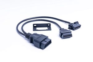 Adaptor Universal 16pin Male ke Female OBD <span class=keywords><strong>2</strong></span> Splitter Kabel Y dengan Braket di Bawah Dasbor untuk Perangkat Pelacak GPS - Product Image 2