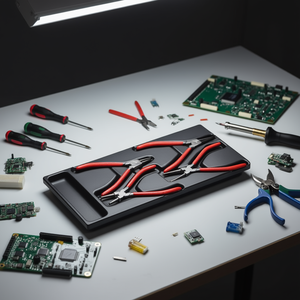 <b>Pliers</b> <b>Set</b> 4 Piece Red Handles Steel Jaws Precision Tool Kit For Electronics Repair - Product Image 3