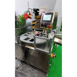 Quay sữa chua cốc nhựa làm đầy và niêm phong máy cho mứt và Thạch tự động ngâm nước sốt ly Filler niêm phong máy - Product Image 3