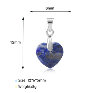 Amuletos de Piedras Preciosas con Forma de Corazón, Cristales Curativos de Chakra, Piedras Mixtas, Diamante como Piedra Principal, Chapado en Oro de 18K, Marca <span class=keywords><strong>MoLin</strong></span> - Product Image 3