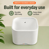 Fontaine à eau intelligente pour animaux de compagnie certifiée CE FCC RoHS pour chats d'intérieur et petits chiens, 18,5 cm, 3 W, contrôle par application, protection contre le manque d'eau