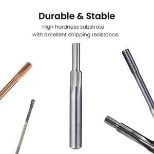 Straight Flute Straight Shank Carbide Chamber <strong>Reamer</strong> <strong>Tool</strong> for CNC Machining Centers for Internal Cooling Metal Lathes Product - Product Image 3