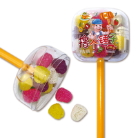 Mélange de bonbons de marque privée cadeau en vrac doux mignon différentes formes assorties vente en gros liquide jouet fruits bonbons gommeux