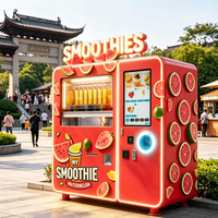 Großhandel Unbemannte Automatische Frucht-Smoothie-Verkaufsmaschine 24h Kommerzieller Selbstbedienungs-Smoothie-Maker für Öffentliche Einzelhandelsorte