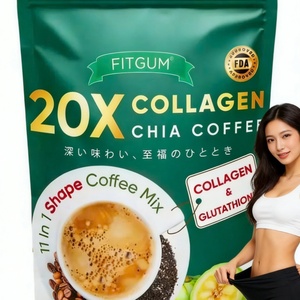 Café de Colágeno Original con Sabor a Chocolate Dulce y Semillas de Chía, Café Instantáneo Popular para Comercio Exterior Transfronterizo en Bolsa - Product Image 2