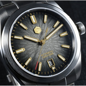 นาฬิกาข้อมือผู้ชาย San Martin SN0144 GMT ขายส่ง คุณภาพสูง รุ่นวินเทจ ระบบจักรกลอัตโนมัติ ตัวเรือนสแตนเลสสตีล 316L - Product Image 4