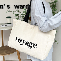 Sac fourre-tout en toile robuste de qualité supérieure avec logo personnalisé pour les voyages minimalistes, sacs à bandoulière grande capacité