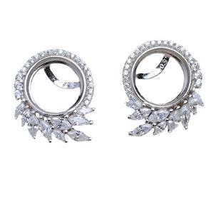 Boucles d'oreilles en argent S925 avec cils, 9-10 perles, bijoux, accessoires pour cheveux, plateau vide, composants faits à la main - JG5274 - Product Image 5
