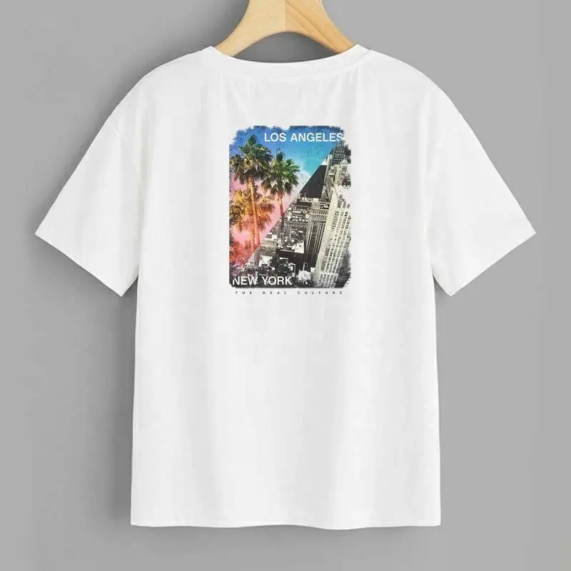 ジーンズTシャツスウェットシャツロサンゼルスデザインパッチ用パッチニューヨークデザイン熱転写ステッカーの卸売アイアン