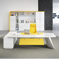 Bureau d'ordinateur de bureau Vente directe d'usine Bureau de direction Installation facile Table de patron