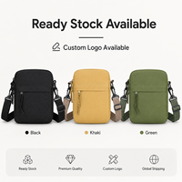 Sac bandoulière Oxford personnalisé avec logo, imperméable, décontracté, mini sac à bandoulière, sac de voyage, sac messager pour homme pour téléphone portable