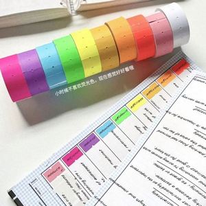 Cintas Adhesivas Fluorescentes de Colores Sólidos, Largas, Autoadhesivas de una Sola Cara (6m 500 Hojas/Cada Rollo) - Uso en Oficina/Escuela - Product Image 6