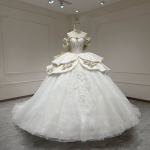 Vestido de Novia Xx56 con Cola de Capilla, Moderno, con Bordado Floral 3D, Sin Mangas, Espalda Descubierta, Elegante - Product Image 1