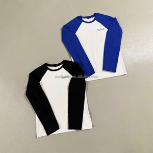 T-shirt à manches longues personnalisé 100% coton pour homme avec design patchwork, chemises décontractées de haute qualité - Product Image 1