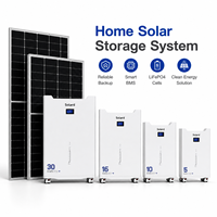 Batterie de stockage d'énergie LiFePO4 32 kWh Solard haute capacité, à décharge profonde, empilable, hybride, avec surveillance intelligente Wi-Fi et fonction de sauvegarde sécurisée