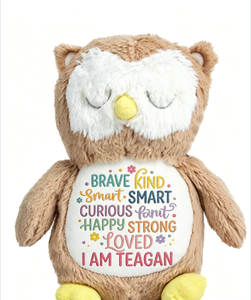 <span class=keywords><strong>Animales</strong></span> de Peluche Personalizados por Sublimación, Lindos Peluches de Búho y Cerdo con Impresión Personalizada, Regalo Perfecto para Niños - Product Image 3