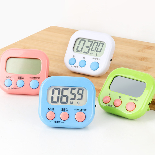 Wholesale Plastic Digital Kitchen Timer with Big Digits Loud Alarm and Magnetic Backing Stand for Cooking & Baking Eco-Friendly