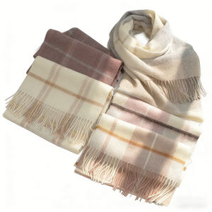 Sciarpa in Lana TAIFU, 380GSM, 50% Lana Fine Australiana, 50% Acrilico, Elegante e Calda, Scialle Intrecciato - Product Image 1