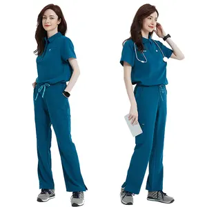 Set di Scrub per donna di alta qualità Design uniforme Scrub ospedalieri Polo medico Scrub uniformi set di uniformi ospedaliere