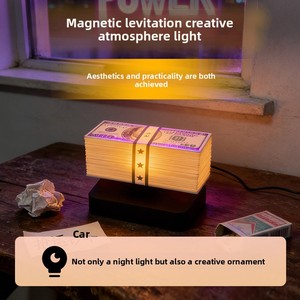 Lampe à lévitation magnétique en plastique Dollar US en stock, thème <span class=keywords><strong>GTA</strong></span> V, jouet décoratif de bureau, lumière d'ambiance <span class=keywords><strong>Grand</strong></span> Theft Auto Style - Product Image 4