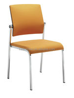 Nouvelle chaise de bureau exécutive Kaln Factory KL-T082C-F, hauteur réglable, tissu noir, chaise visiteur sans roulettes