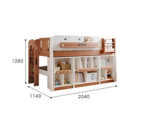 Camas Literas de Madera OEM/ODM de Fábrica, Estructura de Cama de Madera Maciza con Cajones de Almacenamiento, Cama <span class=keywords><strong>Litera</strong></span> con Escalera y Tobogán - Product Image 3