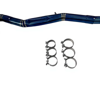 Échappement complet en titane Valvetronic pour BMW X3 G01 SDrive30i B48 2.0T 2018+ avec embouts bleu brûlé