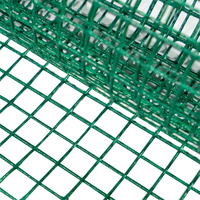 Rouleau de grillage soudé enduit vinyle/PVC avec pliage pour clôture de chenil, de lapinier et de protection de jardin
