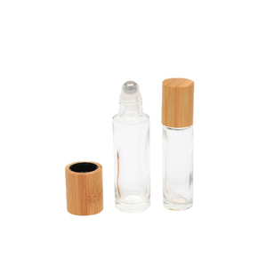 Natural 10ml 5ml Bamboo Wood Roll on Ball Bottle With <strong>Window</strong> Essential Oil Sub-bottling Perfumes Roller Bottle - Product Image 5