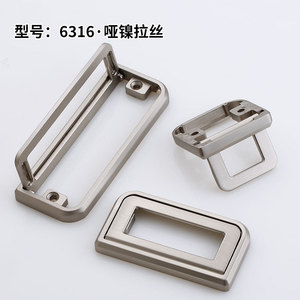 Drawer <b>Handle</b> 6316 Pearl <b>Black</b> Zinc Alloy Minimalist Design For Furniture Cabinet Hardware Easy Installation - Product Image 4