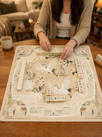 Tapis de table de mahjong personnalisé avec design sur mesure pour soirée de jeu en famille, protège la table, réduit le bruit, coffret cadeau pour fête à domicile