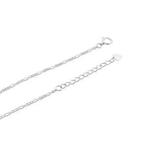 Bracelet superposé double rang blanc en platine Pt950 personnalisé, maillons plats décalés, unisexe, décontracté, accessoire de poignet en platine pour superposition, cadeau - Product Image 4