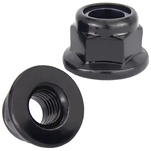 Écrou à vis sans tête en nylon pour escalade, M3 M4 M5 M6 M8 M10 M12, en acier inoxydable 304, finition zinc noir, anti-desserrage, norme DIN6926 Grade A - Product Image 2