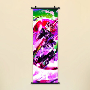 Affiche murale en tissu 70*25cm, 3000 motifs, Anime japonais <span class=keywords><strong>Dragon</strong></span> <span class=keywords><strong>Ball</strong></span> Goku Vegeta, Peintures, Poster mural déroulable - Product Image 3