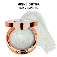 Maquillage en gros sous marque privée, Vegan, Enlumineur compact crème scintillant, Waterproof, Duochrome, pour le visage, sous forme pressée