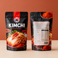 Sacs d'emballage alimentaire en aluminium personnalisés de 500 g, sacs d'emballage en nylon de qualité alimentaire, sac à kimchi avec fermeture éclair
