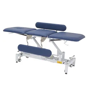Manufacturer Shock Wave Therapy Machine 3 Section Electric Chiropractic Table Treatment Physio Massage Bed Physiotherapy Bed