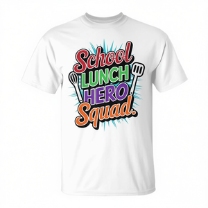 Camiseta del Equipo de Superhéroes de la Cafetería Escolar, Camiseta para el Personal de la Cafetería - Product Image 2