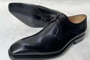 Chaussures en cuir véritable de luxe pour hommes, chaussures <span class=keywords><strong>derby</strong></span> pour hommes faites à la main, chaussures formelles italiennes Goodyear pour mariage et soirée - Product Image 3