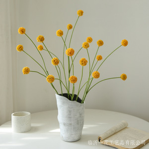 ดอกไม้ประดิษฐ์ยี่ห้อ Yihua รุ่น Floral Art ดอกเกาลัดสีขาวส้ม ขนาด 65 ซม. ทำจากผ้าไหม งานแฮนด์เมด ตกแต่งบ้าน ประดับห้องนั่งเล่น - Product Image 3